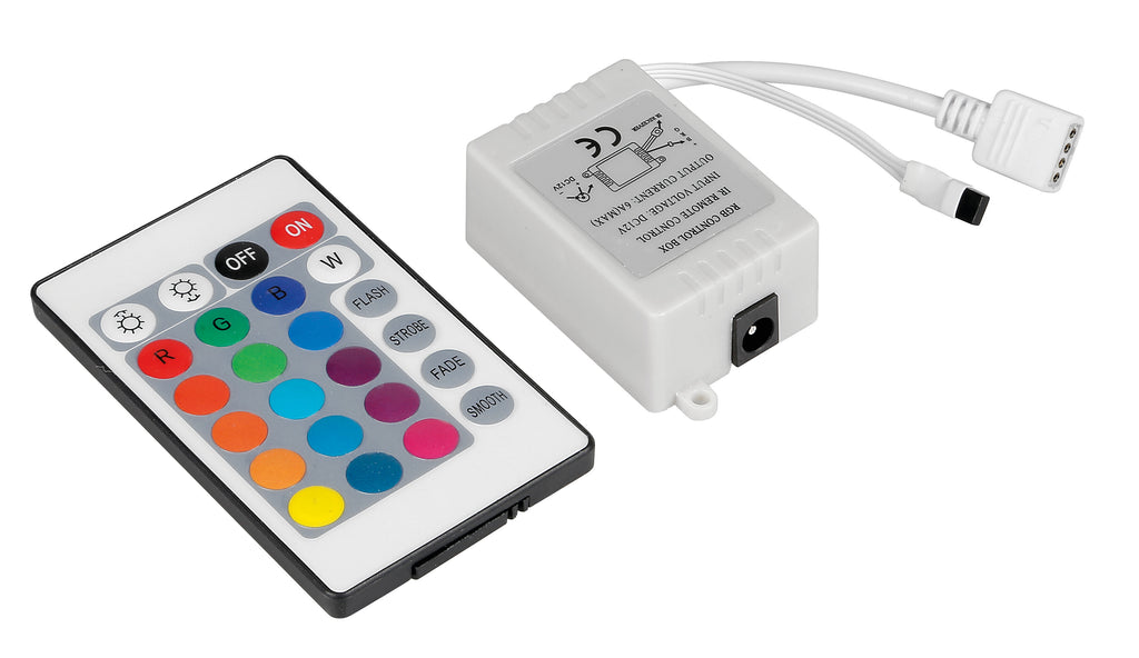 Centralina di controllo per striscia a Led RGB con telecomando - 12V