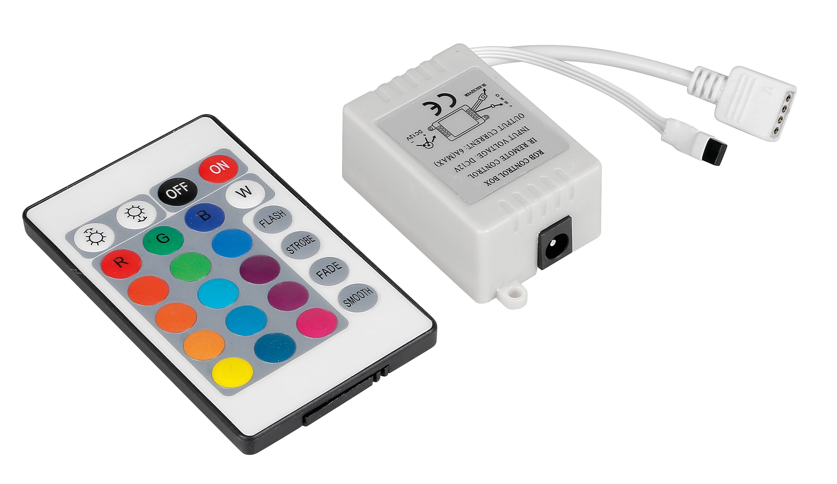 Centralina di controllo per striscia a Led RGB con telecomando - 12V