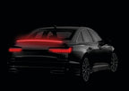 Spoiler carbon-look adesivo con integrata striscia luminosa a led rossi - 120 cm - 12V
