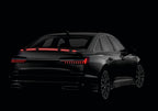 Spoiler carbon-look adesivo con integrata striscia luminosa a led rossi - 120 cm - 12V