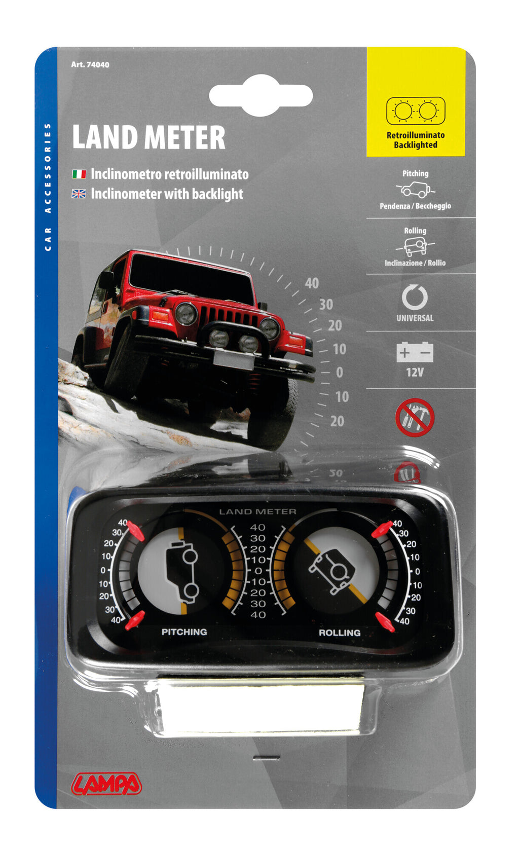 Inclinometro-illuminato - 12V