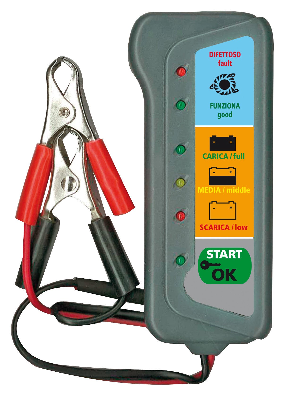Tester per batteria e alternatore, 12V