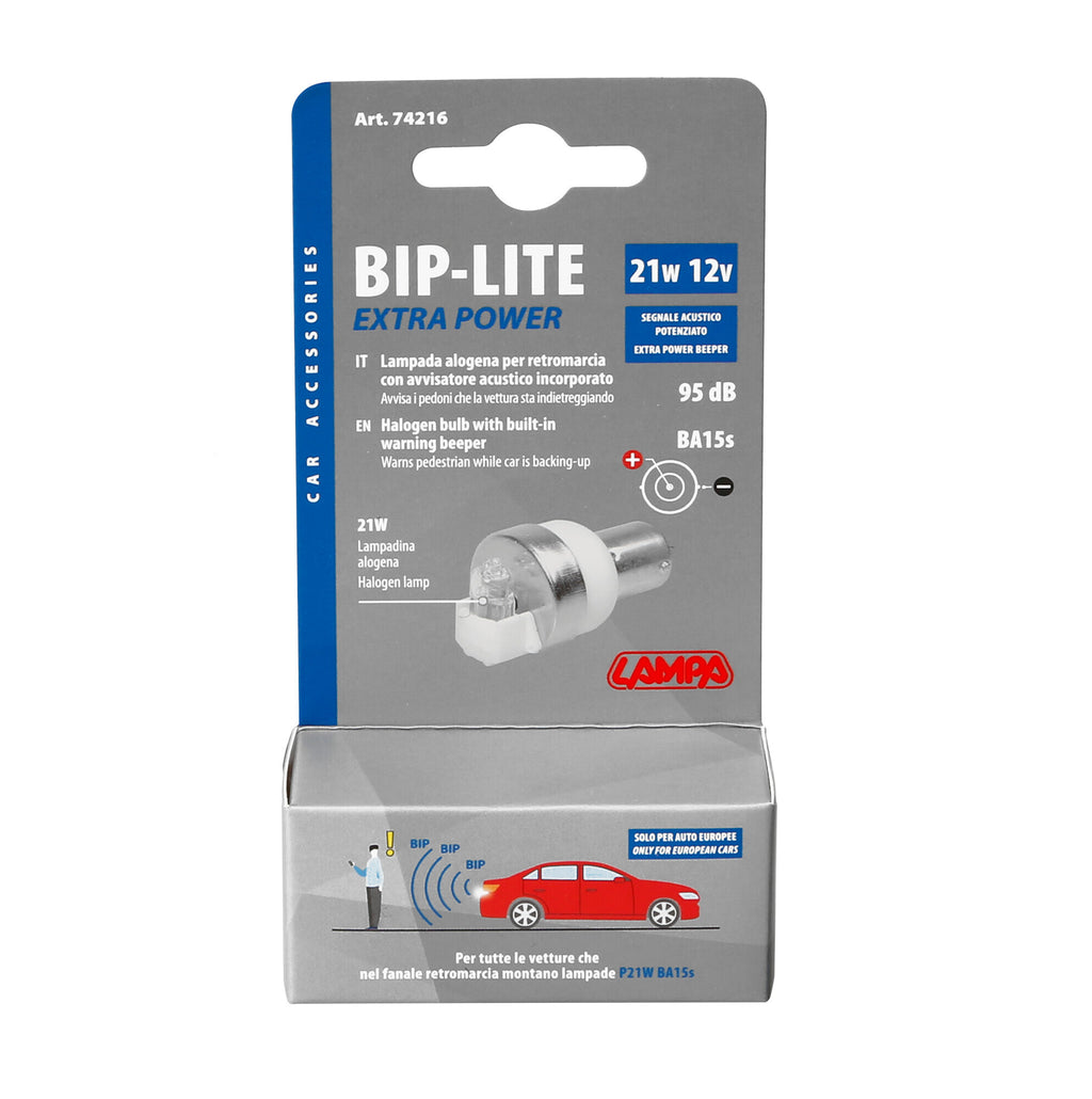 Bip-Lite II, Lampadina retromarcia alogena con avvisatore acustico - 12V