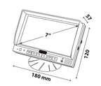 M3, Monitor LCD 7", Cam 1+2+3+4