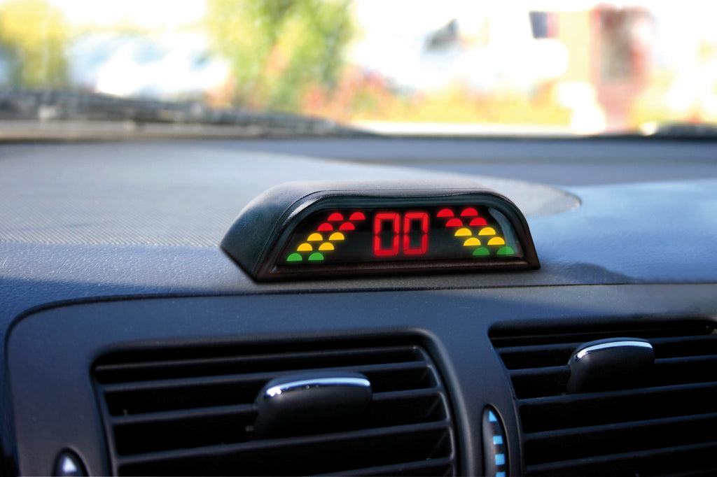 Setay W4, kit 4 sensori parcheggio con display wireless, 12V
