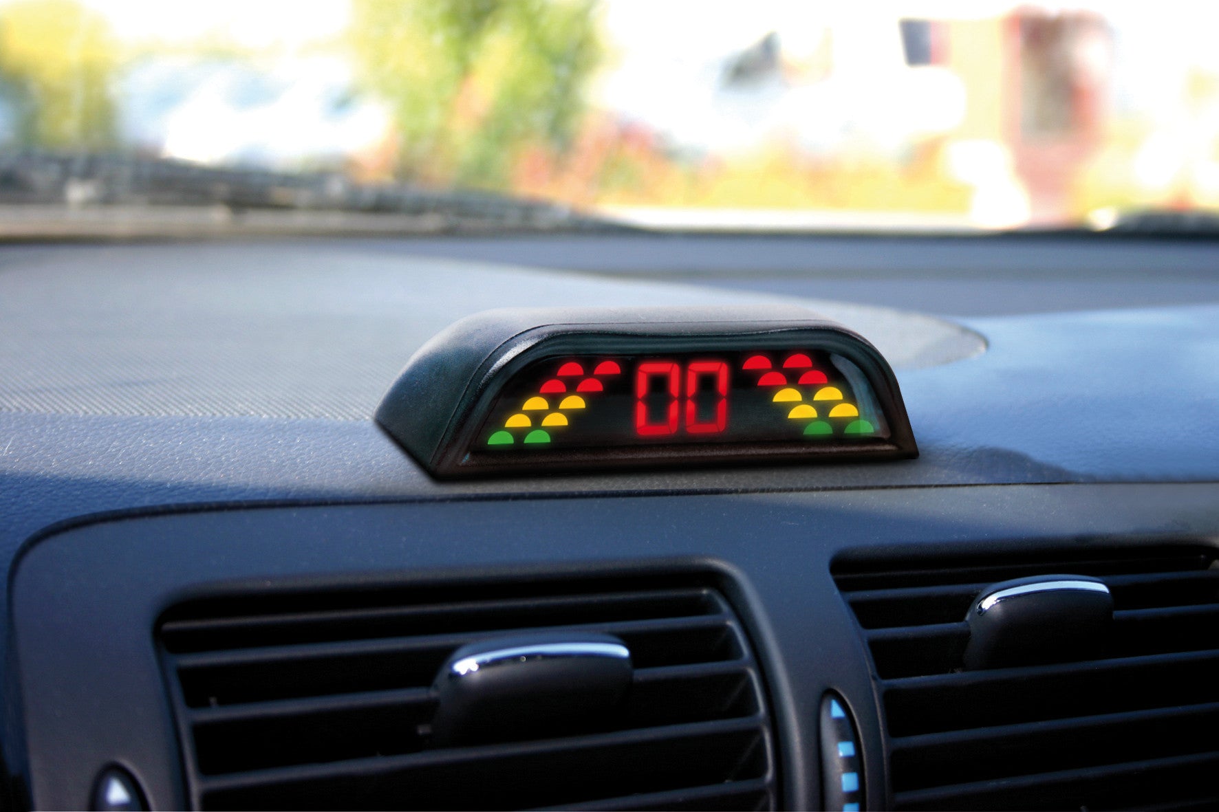 Setay W4, kit 4 sensori parcheggio con display wireless, 12V