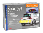 Setay W4, kit 4 sensori parcheggio con display wireless, 12V