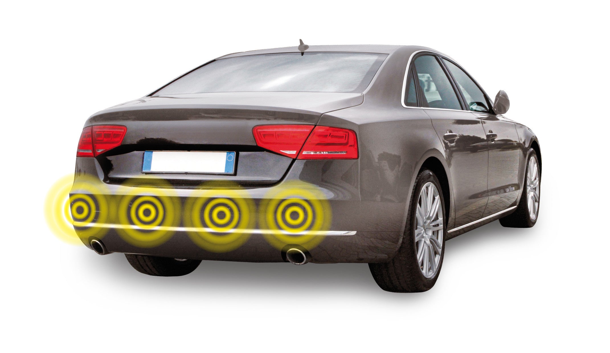 Setay S4, kit 4 sensori parcheggio con display digitale, 12V
