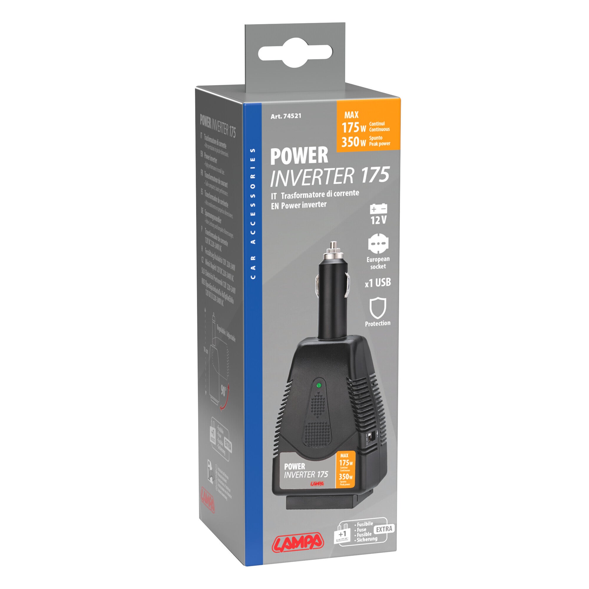 Power Inverter 175, trasformatore 12V > 220V