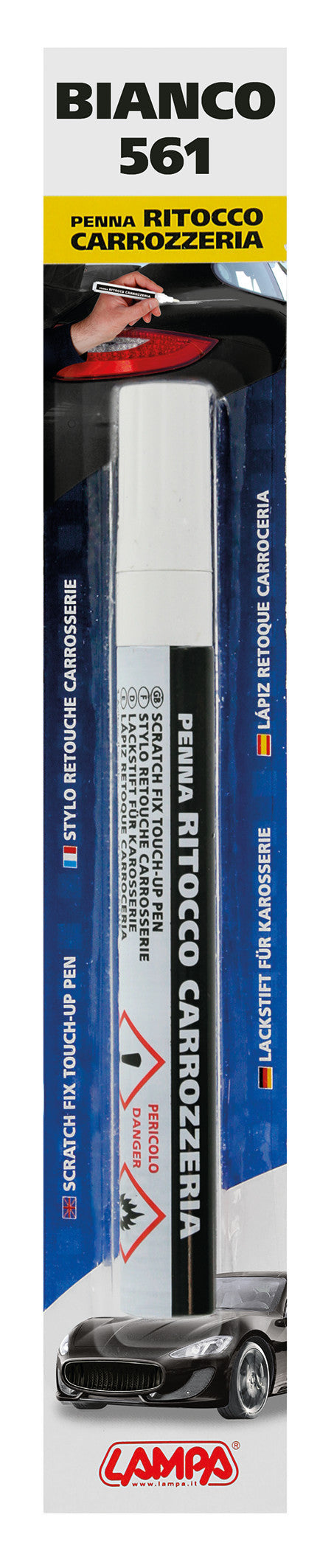 Penna ritocco carrozzeria - Bianco - 561