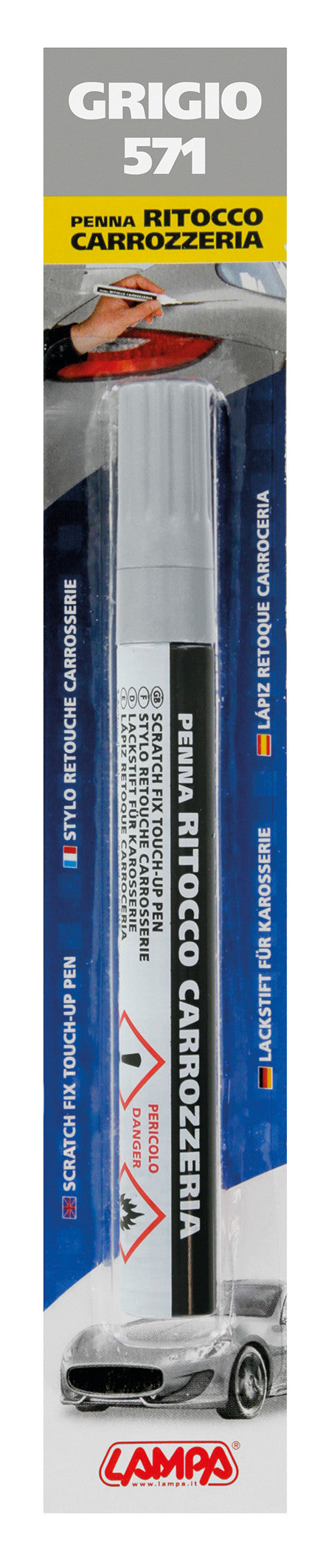Penna ritocco carrozzeria - Grigio - 571