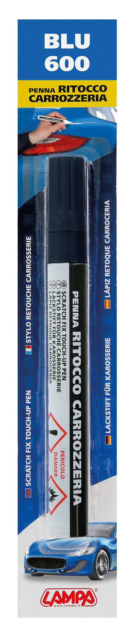 Penna ritocco carrozzeria - Blu - 600