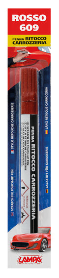 Penna ritocco carrozzeria - Rosso - 609