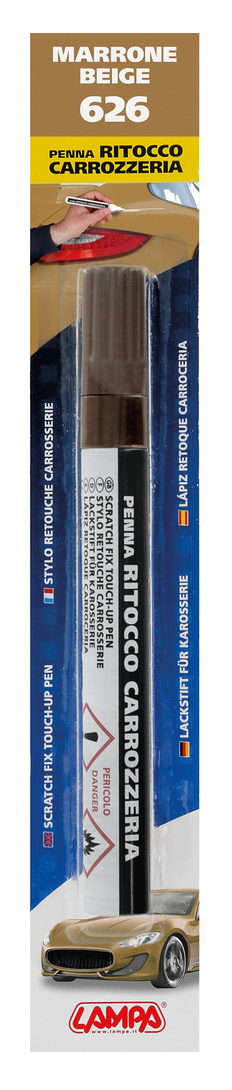 Penna ritocco carrozzeria - Marrone - 626