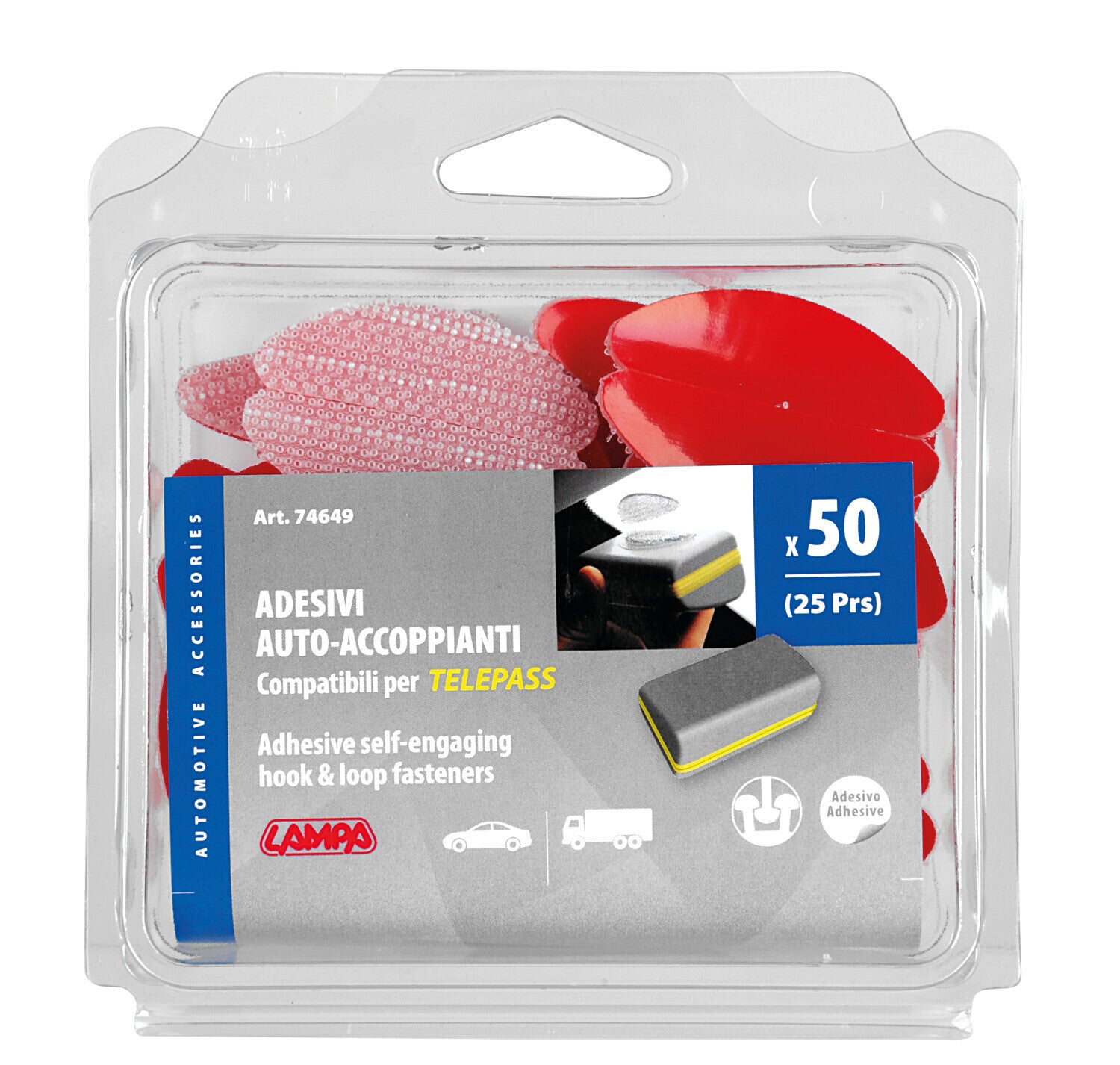 Adesivi auto-accoppianti, set 25 coppie