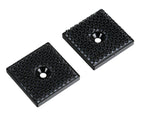 Clips Duotec auto-accoppianti, foro centrale, set 2 pz - 30x30 mm