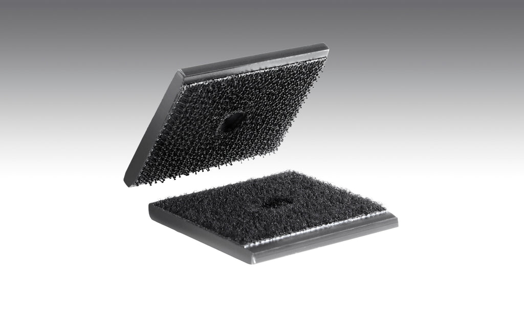 Clips Pressotex, foro centrale, set 2 pz - 35x35 mm