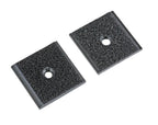 Clips Velour, foro centrale, set 2 pz - 35x35 mm