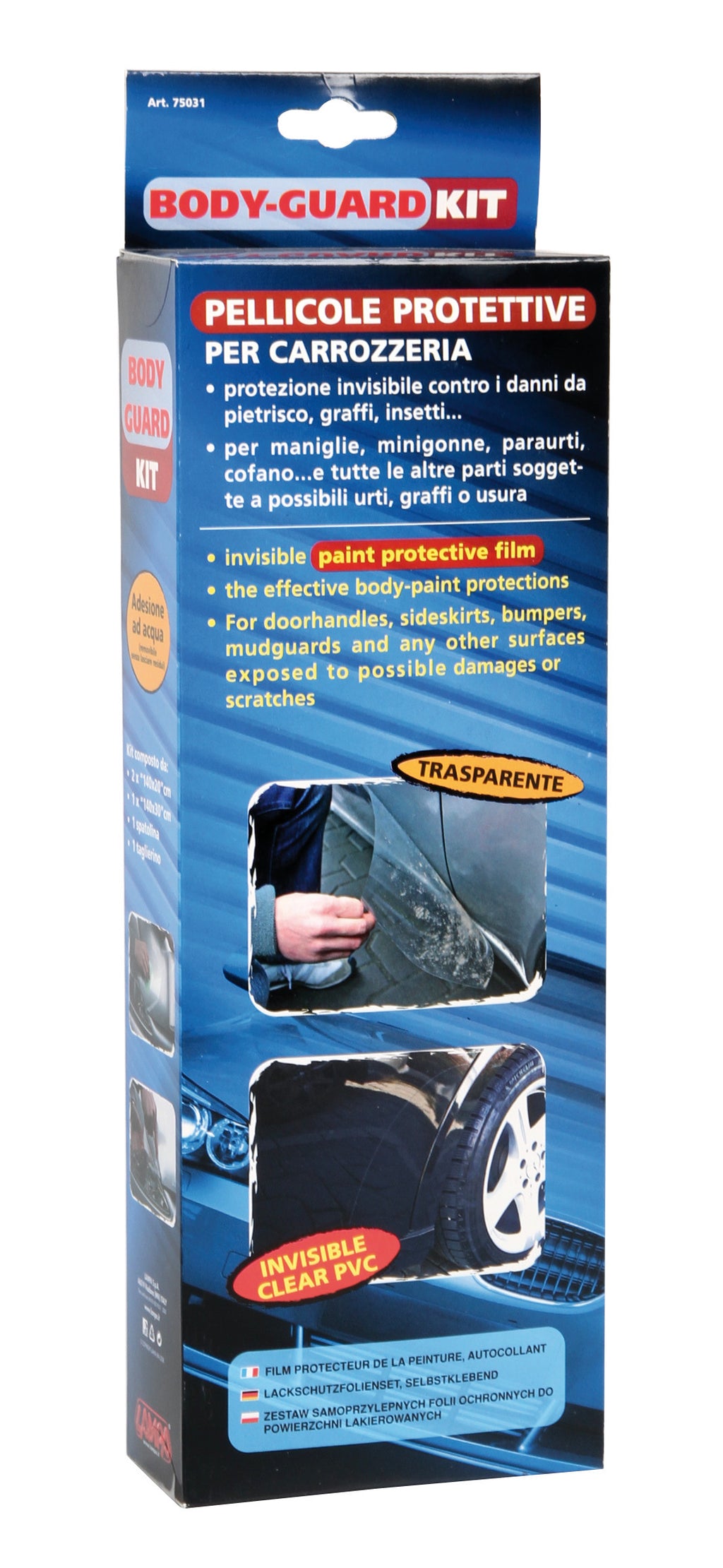Body-Guard Kit, pellicole protettive trasparenti