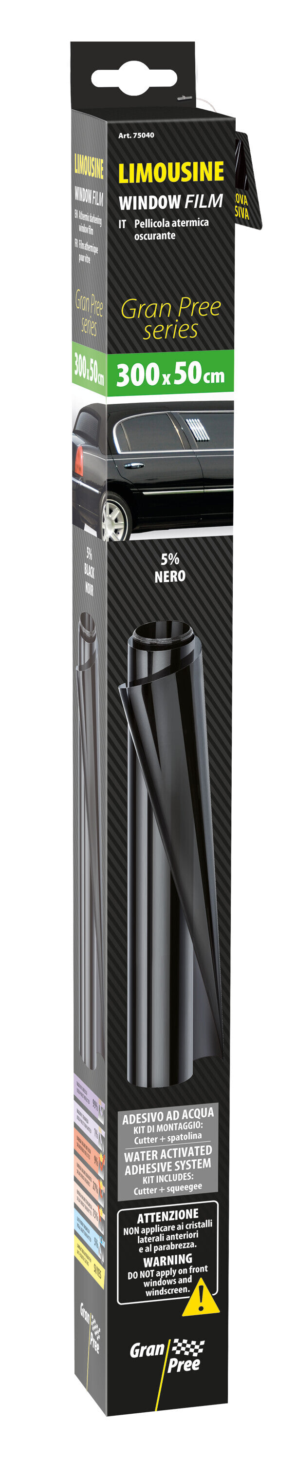 Gran Pree Limousine, pellicola oscurante - 300x50 cm - Black 5%