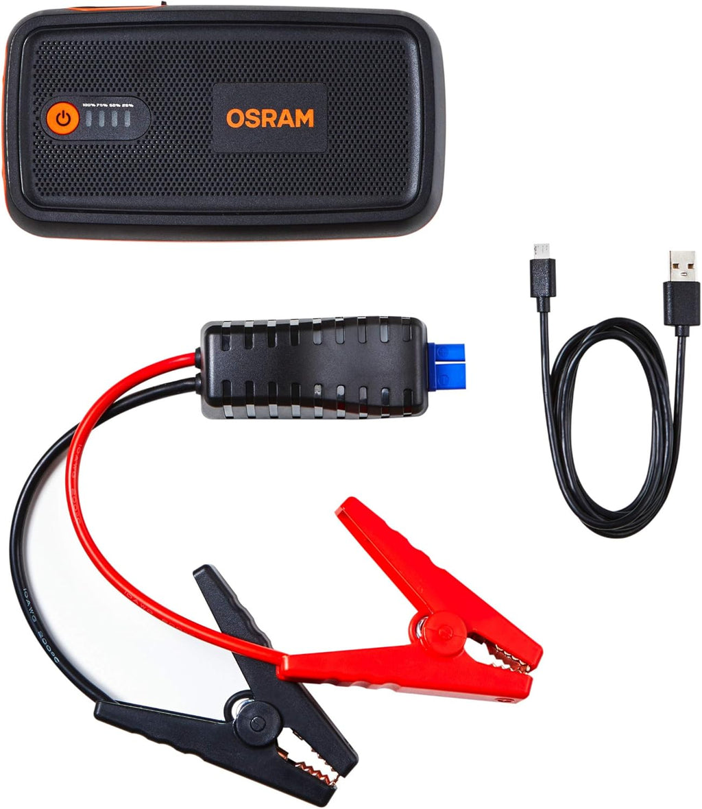 OSRAM BATTERYstart 300, avviatore al Litio da 13.000 mAh per Veicoli con Motore a Benzina Fino a 6l e Motore Diesel da 3l