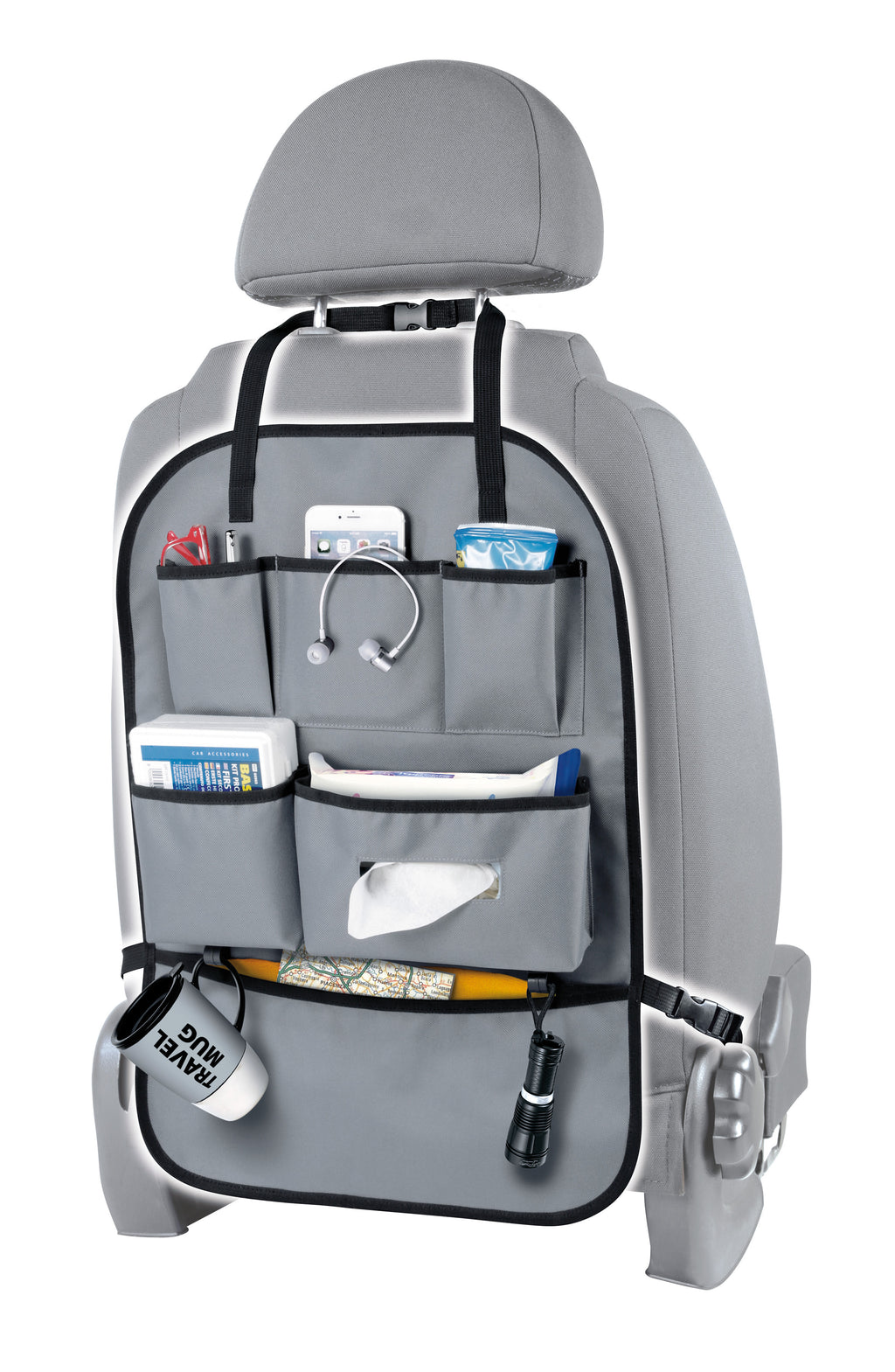 Premium, organizer per sedili, 6 tasche