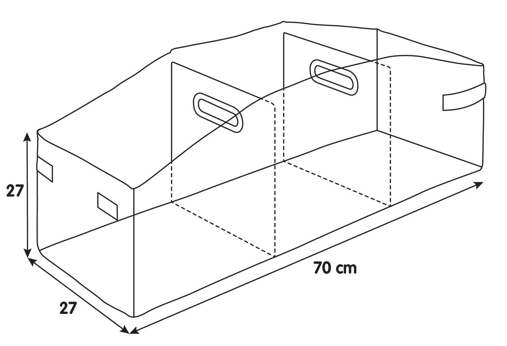 Premium, trunk organizer per baule - L - 70x27 cm