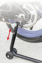 Cavalletto scomponibile sollevamento moto posteriore