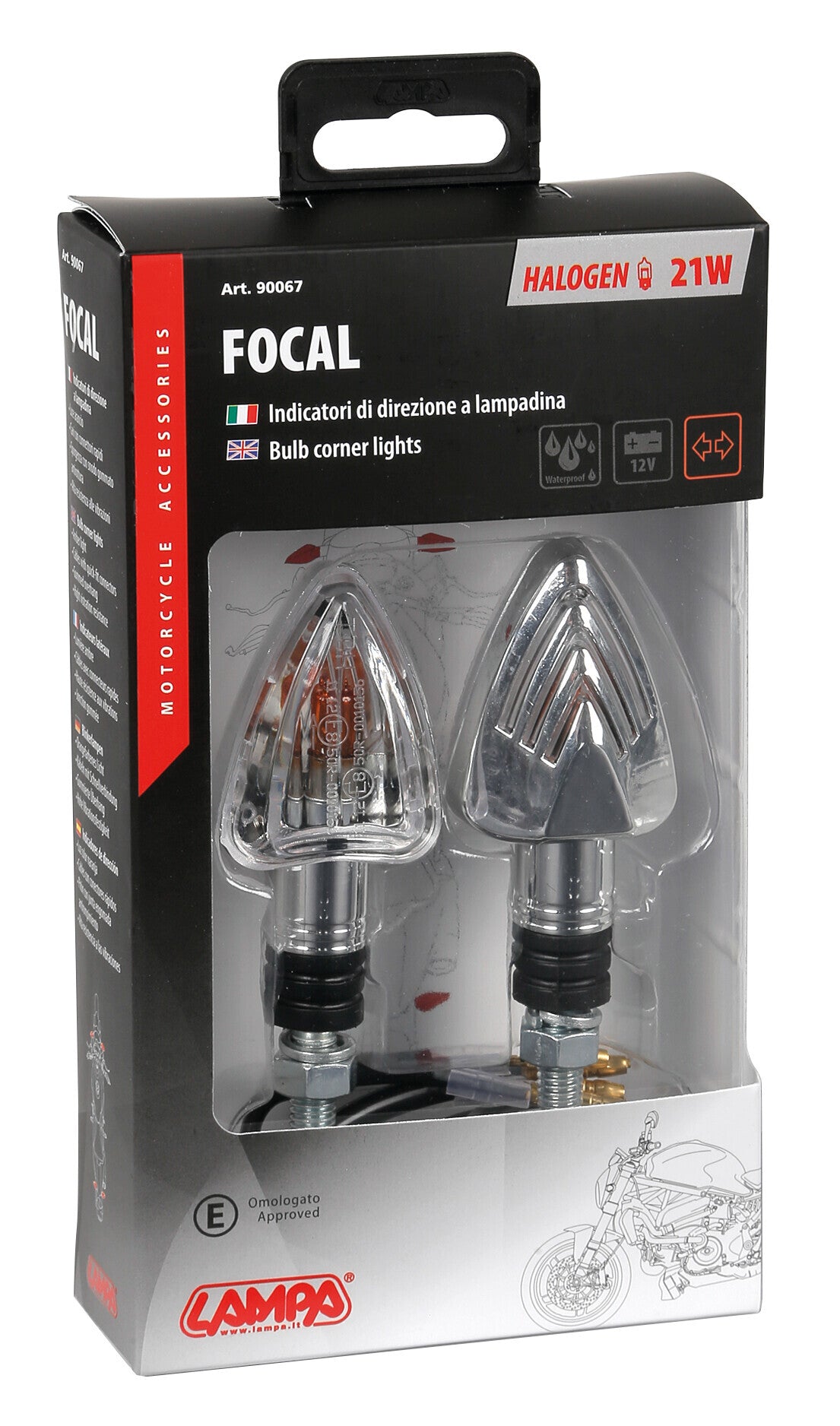 Focal, indicatori di direzione - 21W - Cromo