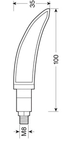 Katana, indicatori direzione a Led - 12V LED - Nero