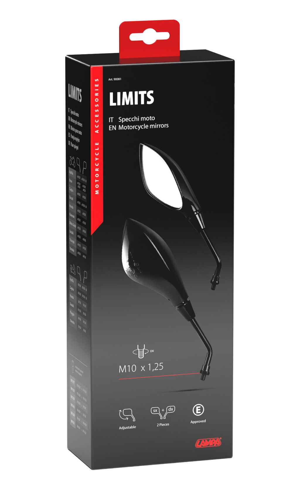Limits, coppia specchi retrovisori