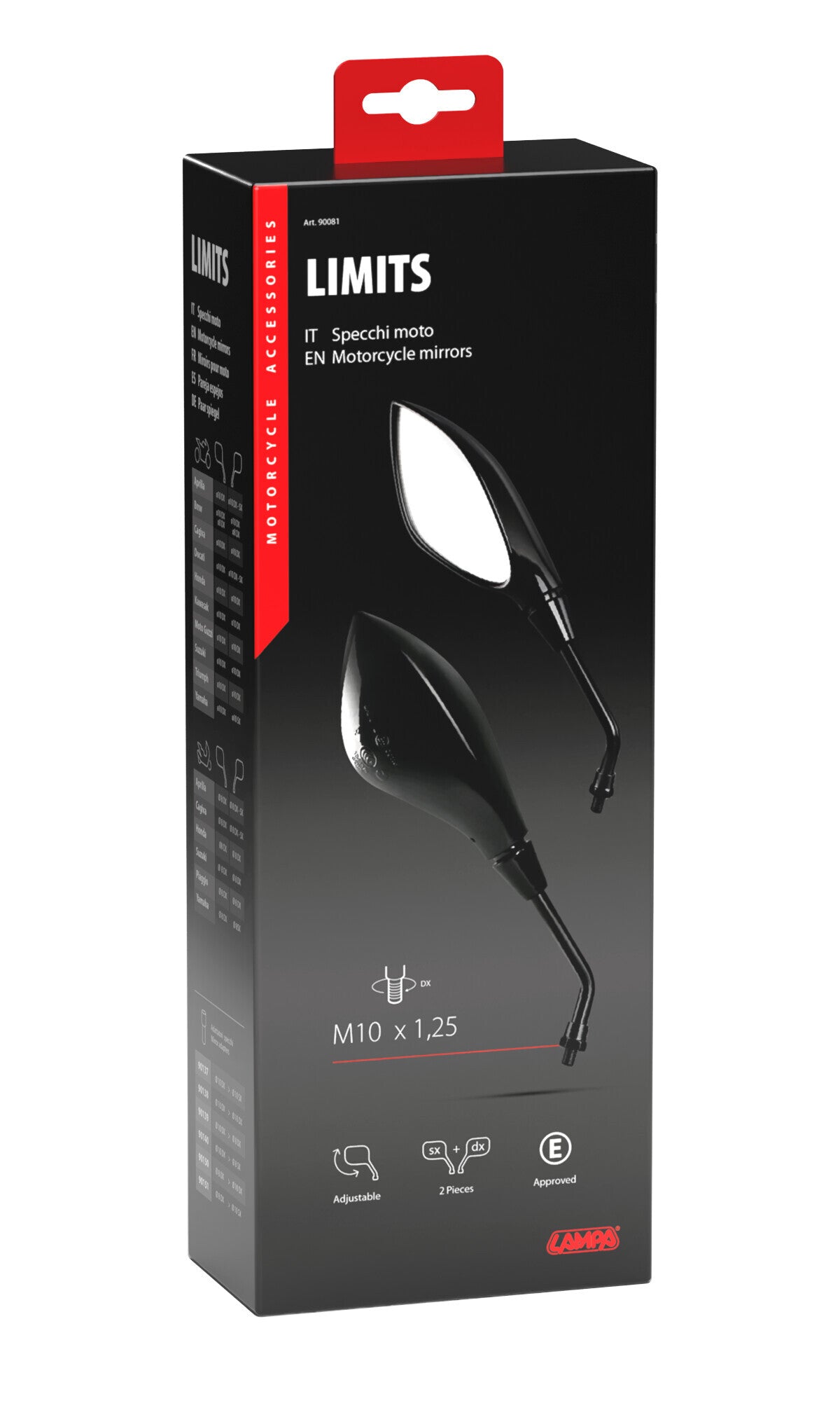 Limits, coppia specchi retrovisori