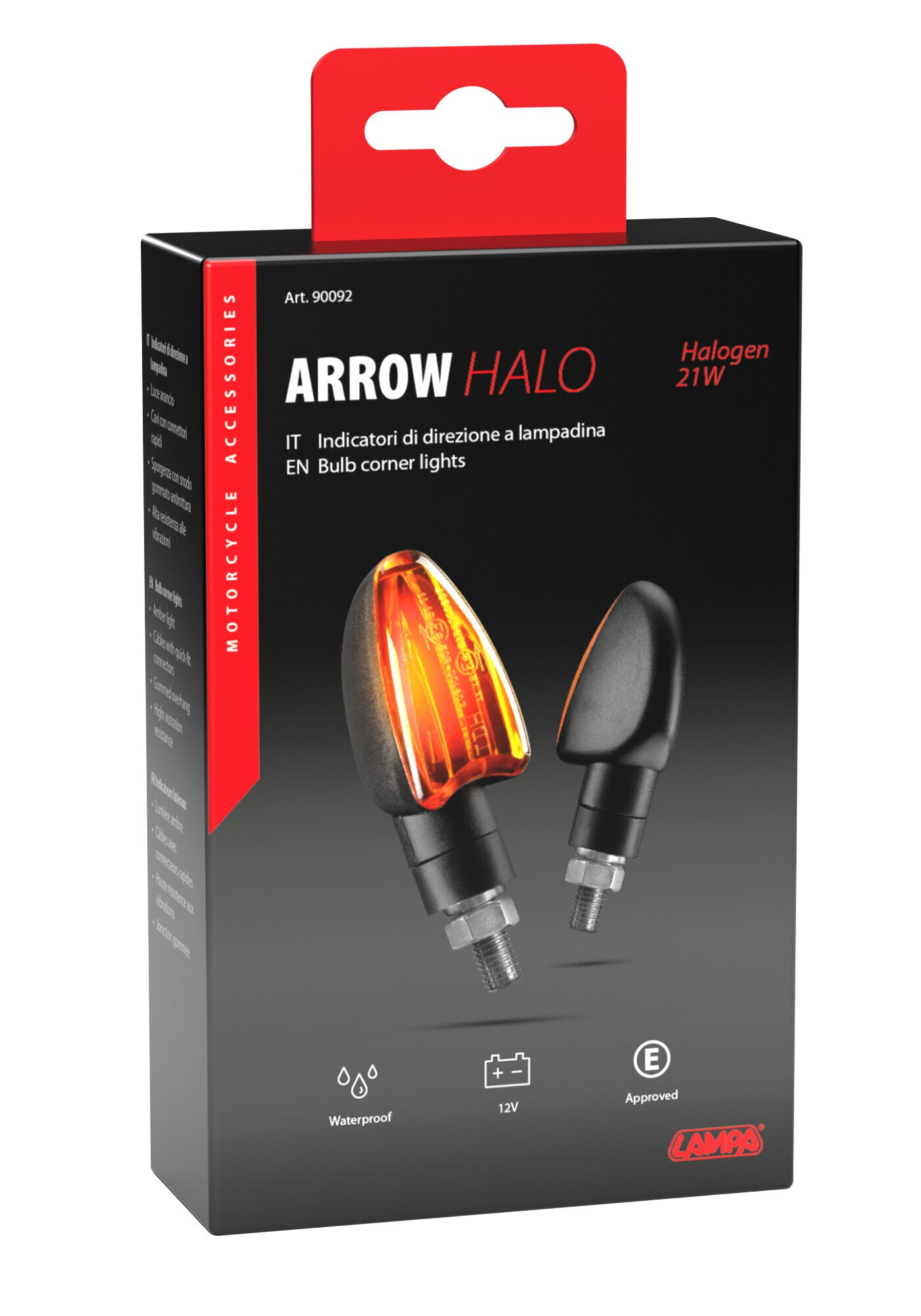 Arrow Halo, indicatori direzione - 21W - Nero