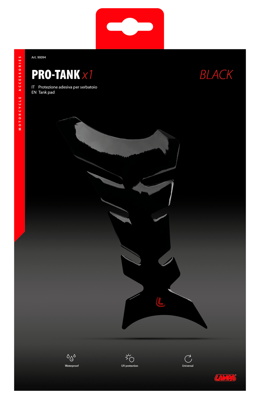 Pro-Tank X1, protezione adesiva per serbatoio - Nero