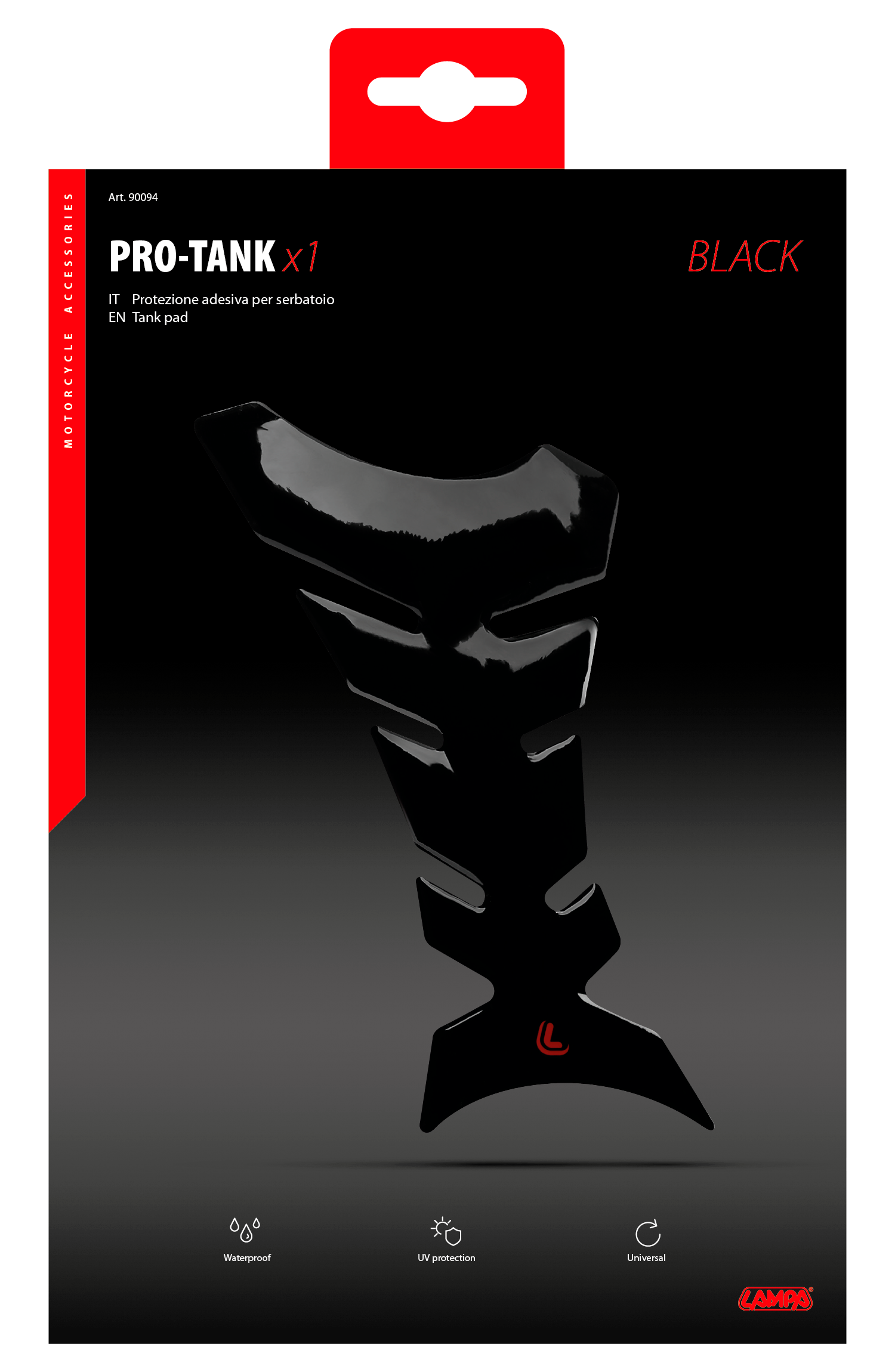 Pro-Tank X1, protezione adesiva per serbatoio - Nero
