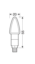 Atom, indicatori di direzione - 12V LED - Nero