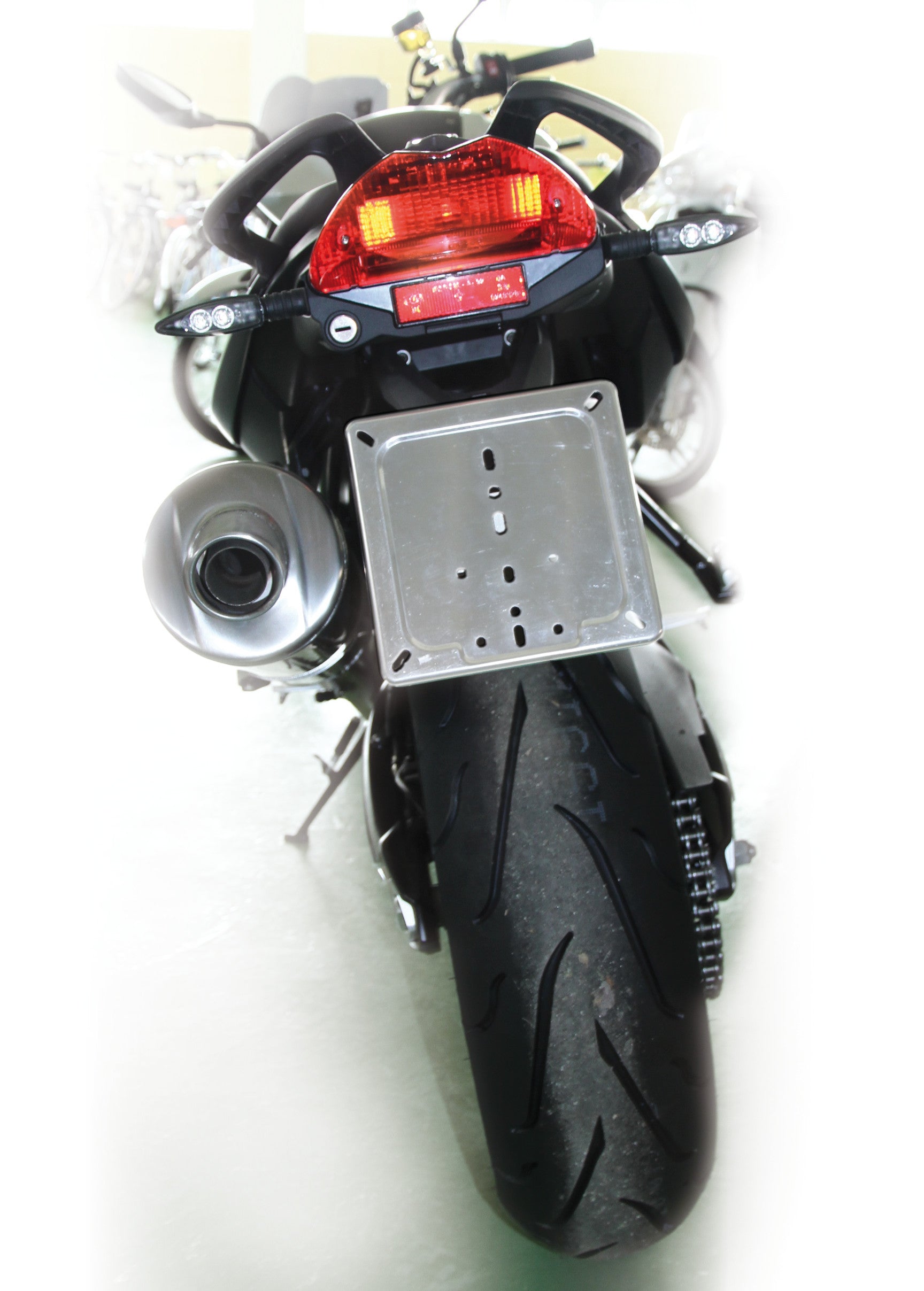 Porta targa in acciaio inox - Cromo