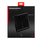 Porta targa in acciaio inox - Nero