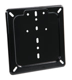 Porta targa in acciaio inox - Nero