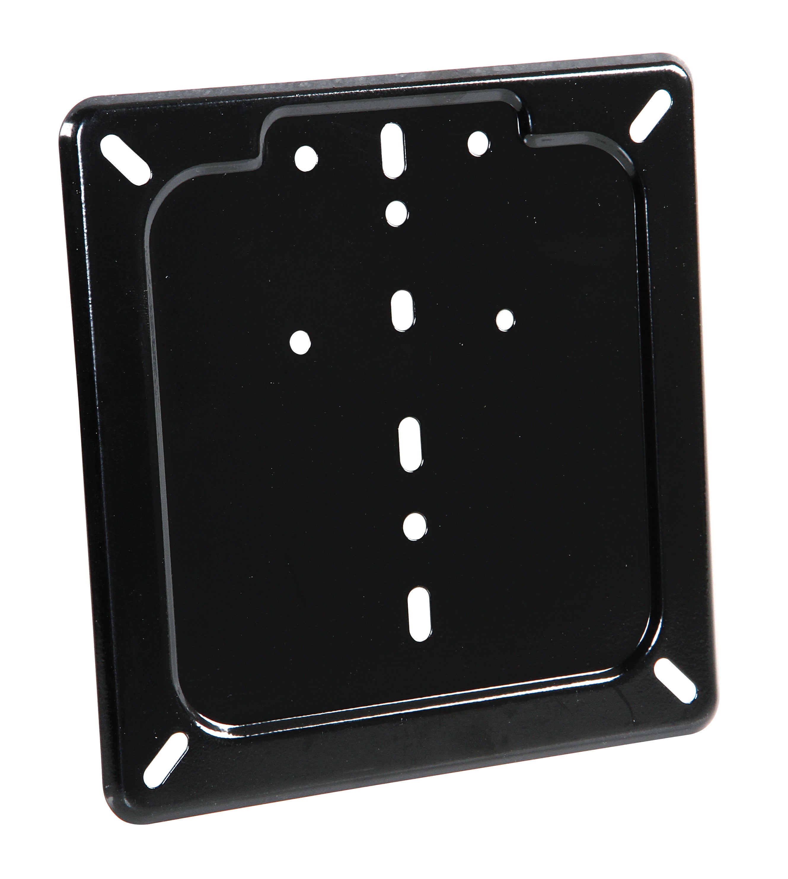 Porta targa in acciaio inox - Nero