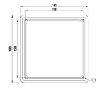 Cornice targa in acciaio inox