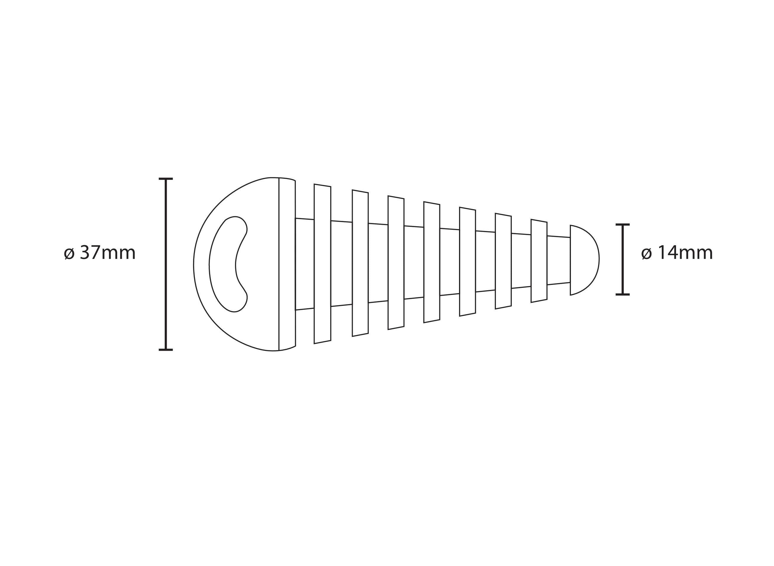 CAP-1, Tappo per terminali di scarico - Ø 14÷37 mm