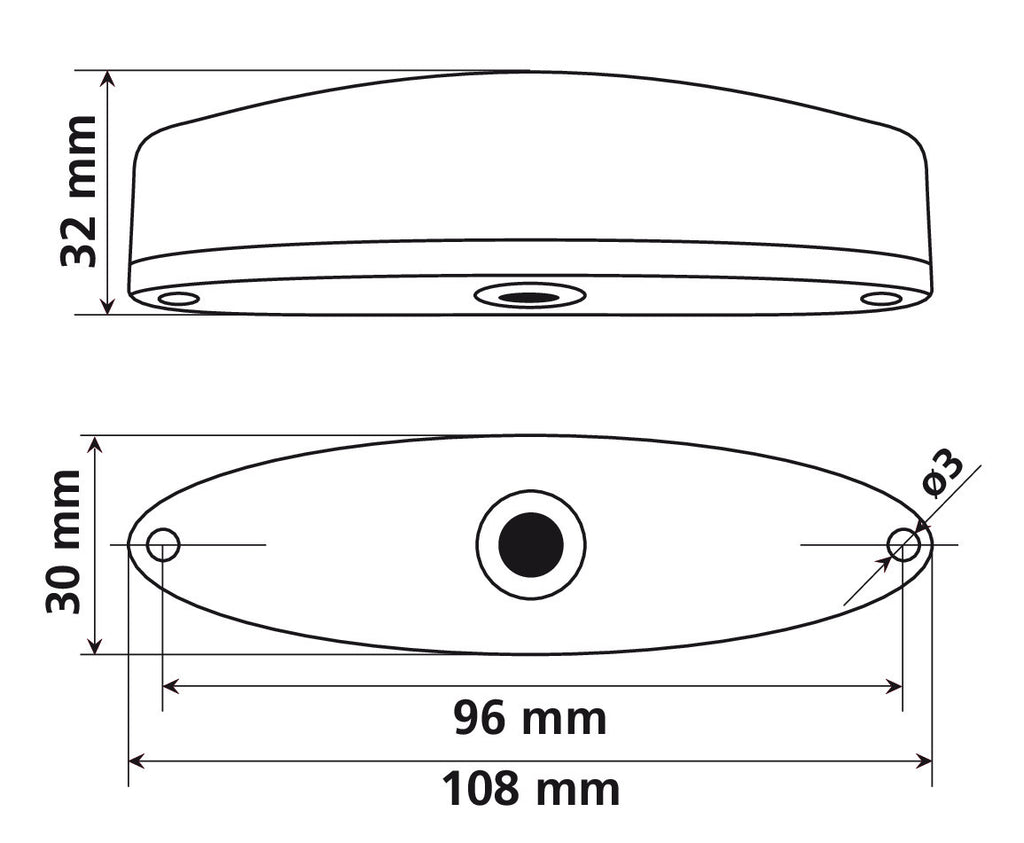 Porster, fanale posteriore a Led 12V