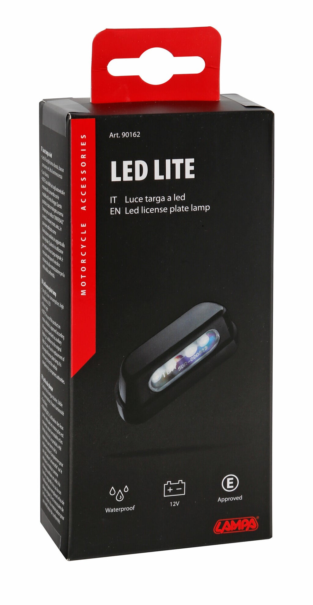 Luce targa a 4 Led - Bianco - Omologato