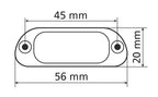 Luce targa a 4 Led - Bianco - Omologato