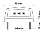 Luce targa a 3 Led Smd - Bianco