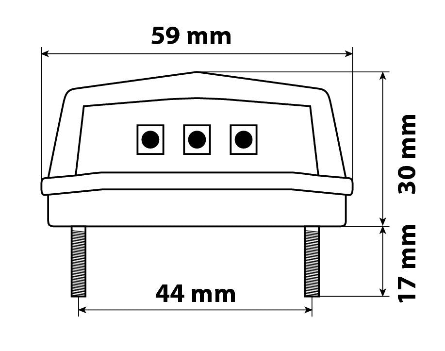 Luce targa a 3 Led Smd - Bianco