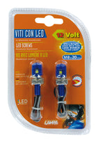 Set 2 viti con Led a luce bianca - Blu