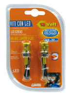 Set 2 viti con Led a luce bianca - Oro