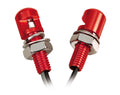 Set 2 viti con Led a luce bianca - Rosso